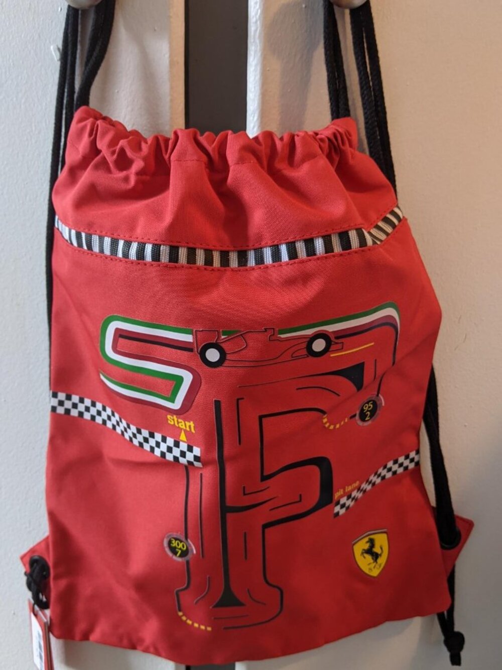 Ferrari bag Kids F-Racing track drawstring
